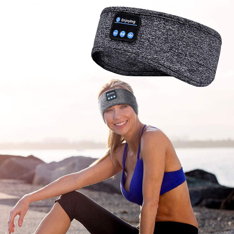 Sleeping Headband Elastic Wireless Headphones Music Eye Mask