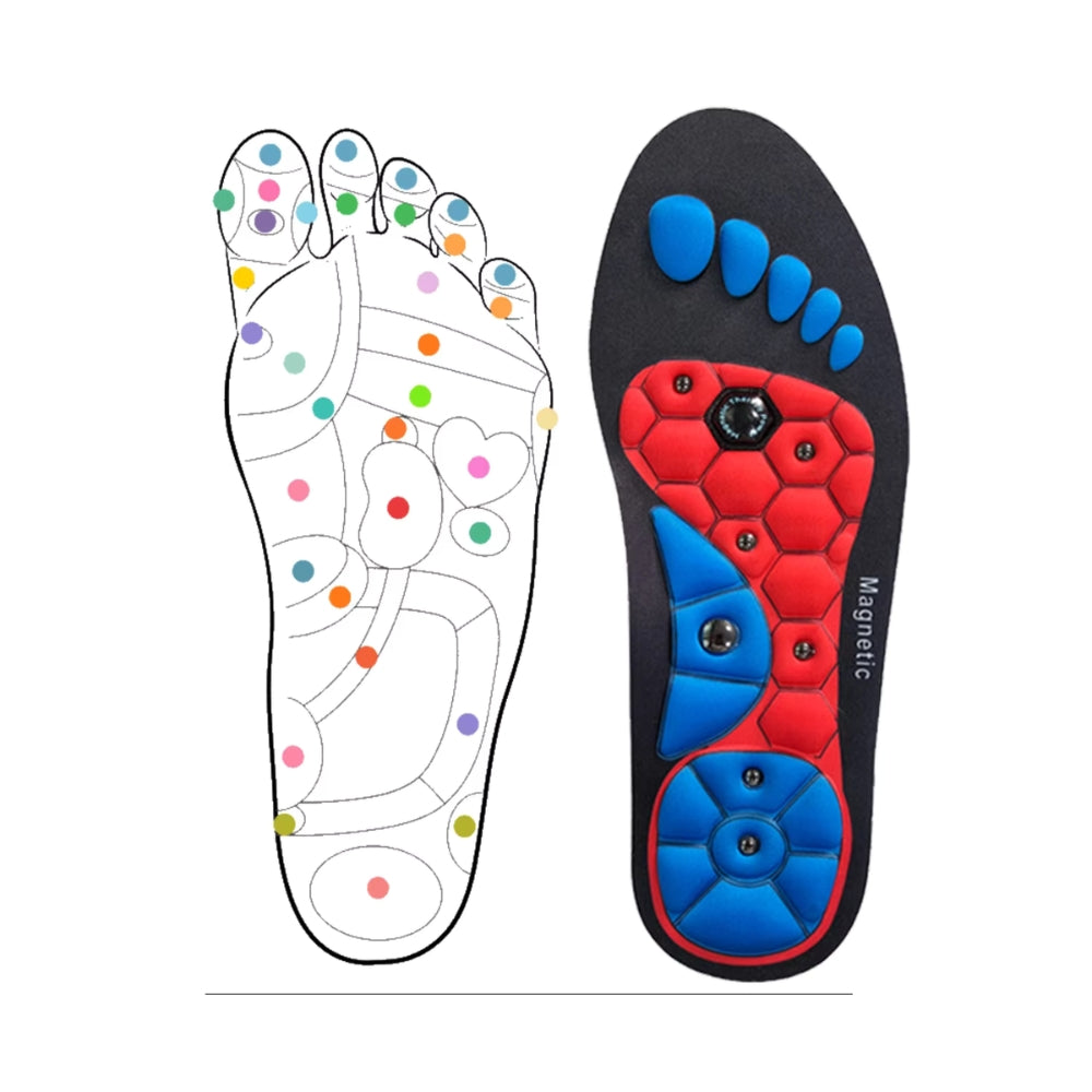 Magnetic Therapy Sports Insoles for Foot Massage Weight Loss and Health